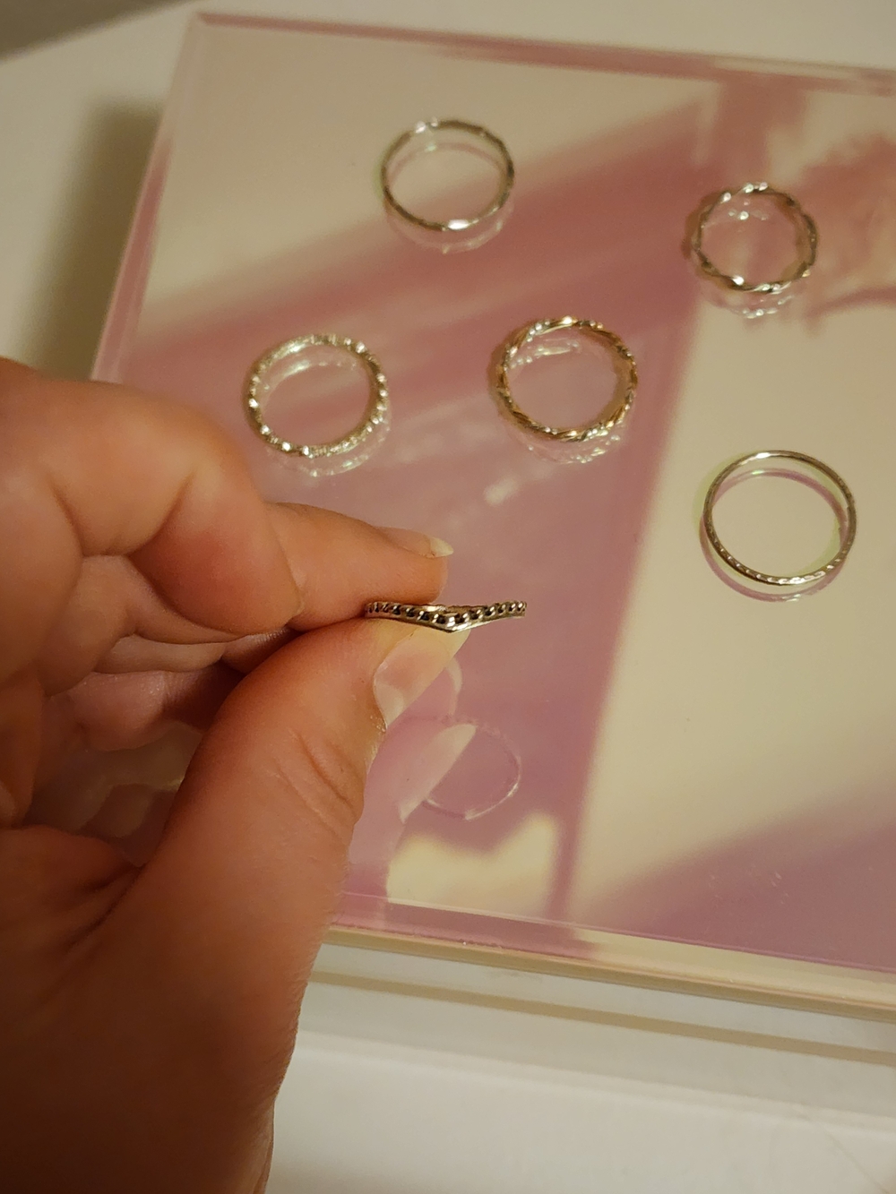 Delicate Stacking Rings Set - 6 Piece - Picture 2 of 7